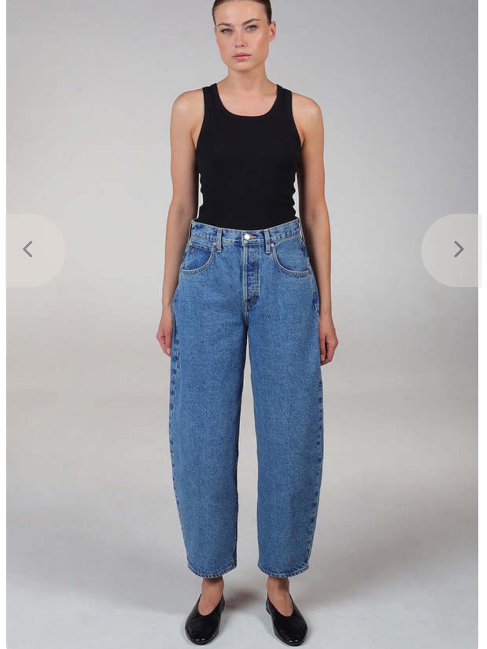 ÉTICA Iris Relaxed Taper Barrel Leg Jeans High Rise in size 28